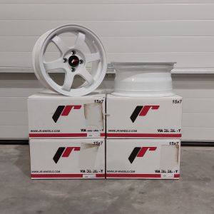 JR-Wheels JR3 TWEEDE KANS Velgen 15 Inch 7J ET25 4x100 Flow Form White